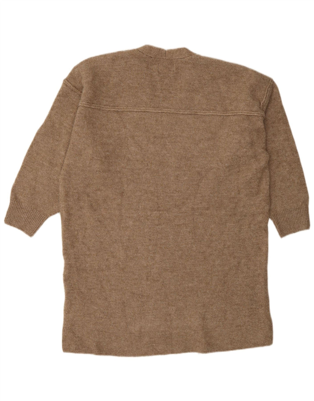 Pulover supradimensionat cu decolteu în V Superdry pentru femei UK 12 maro mediu acrilic