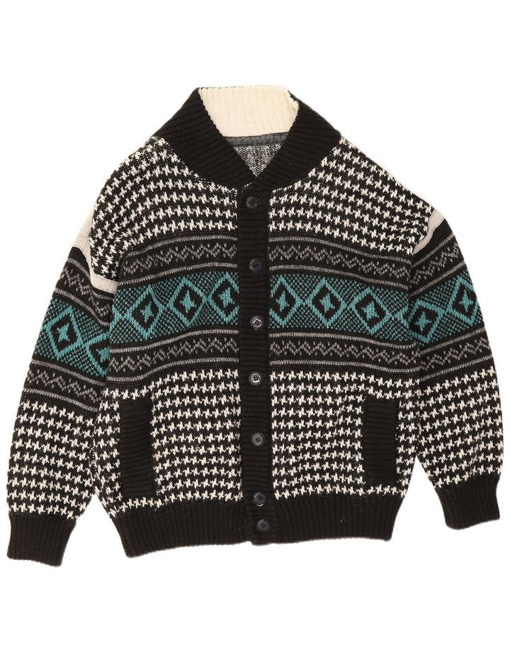 Cardigan Vintage pentru bărbați XL Multicolor Geometric