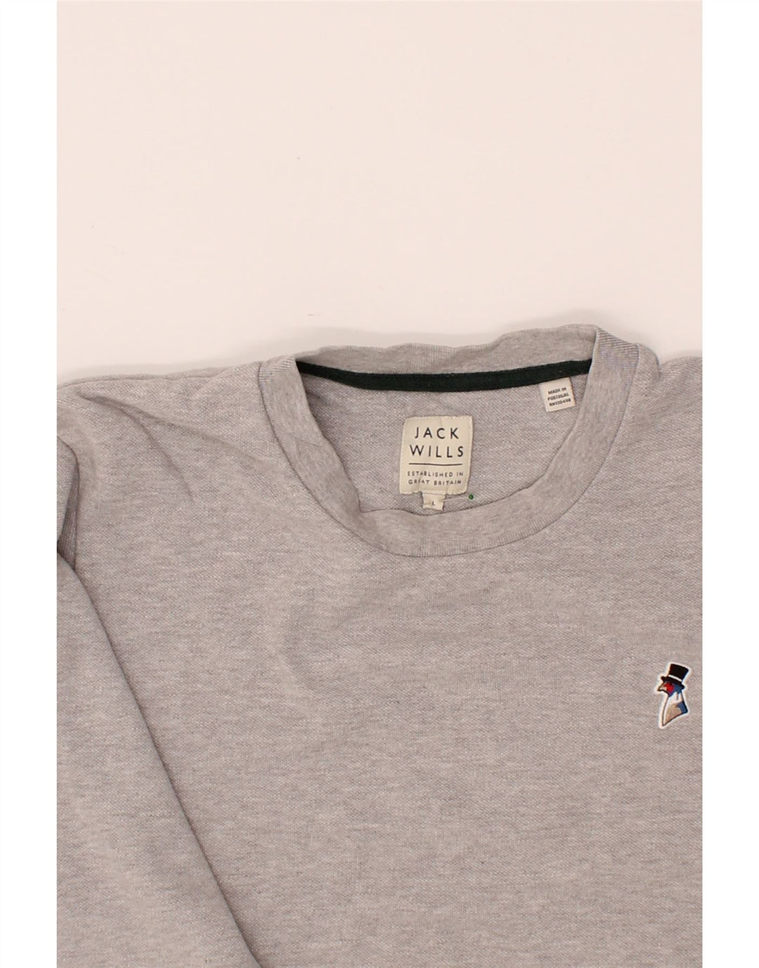 JACK WILLS Mens Sweatshirt Jumper Large Grey Vintage Jack Wills and Second-Hand Jack Wills from Messina Hembry 