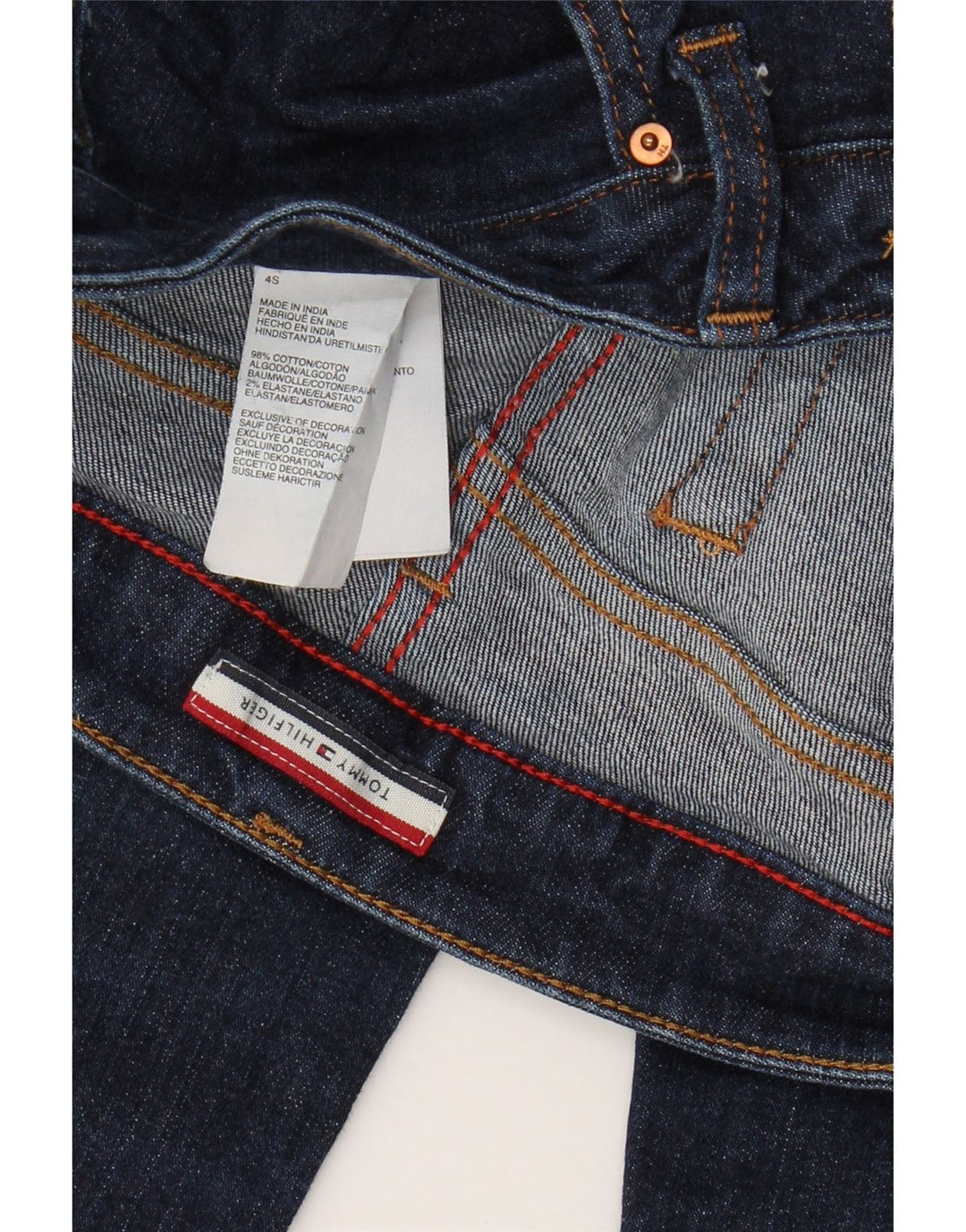 Blugi slim pentru femei Tommy Hilfiger US 4 Small W28 L26 Bumbac bleumarin