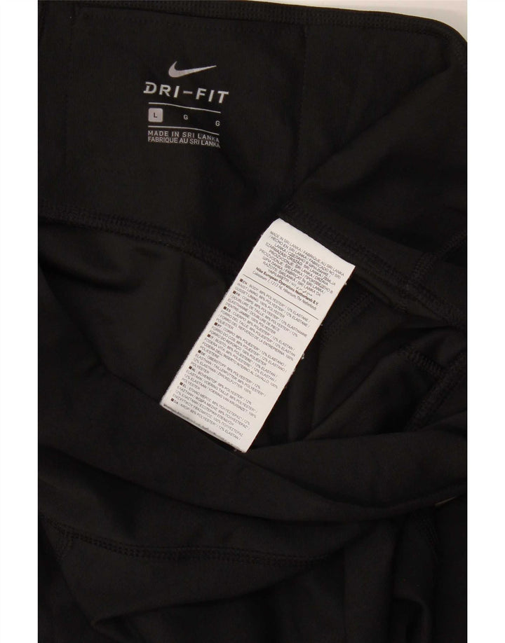 Leggings Nike Dri Fit pentru femei UK 14, mare, negru, poliester