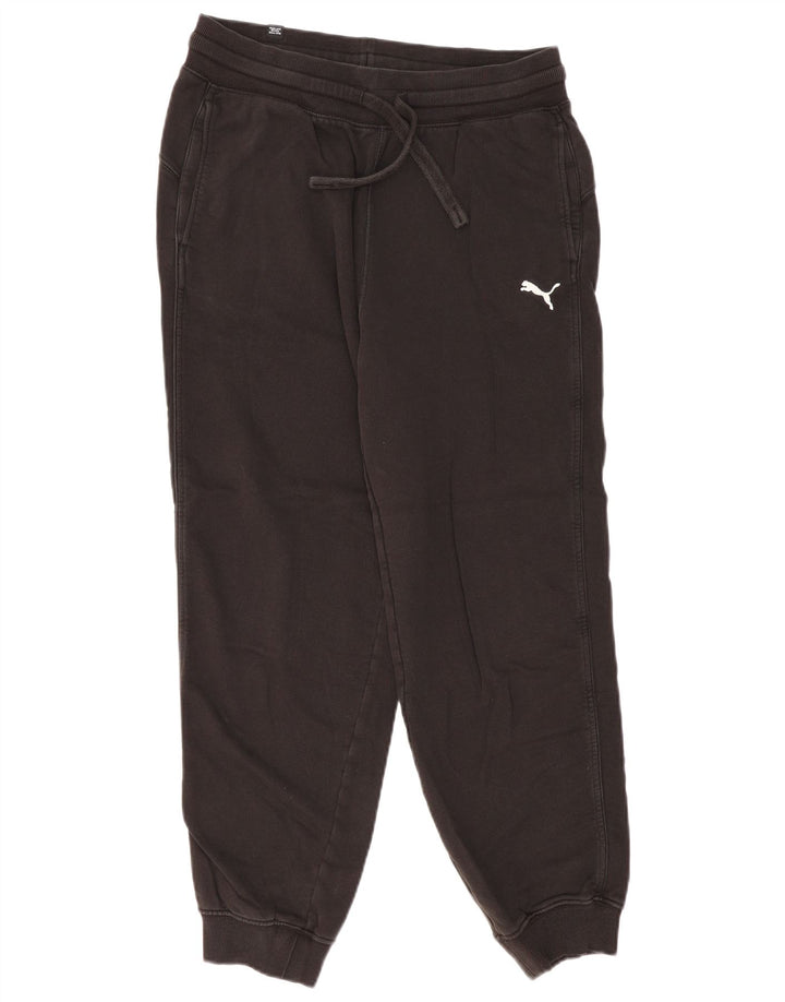 Pantaloni de trening Puma pentru bărbați Joggeri, bumbac mediu negru