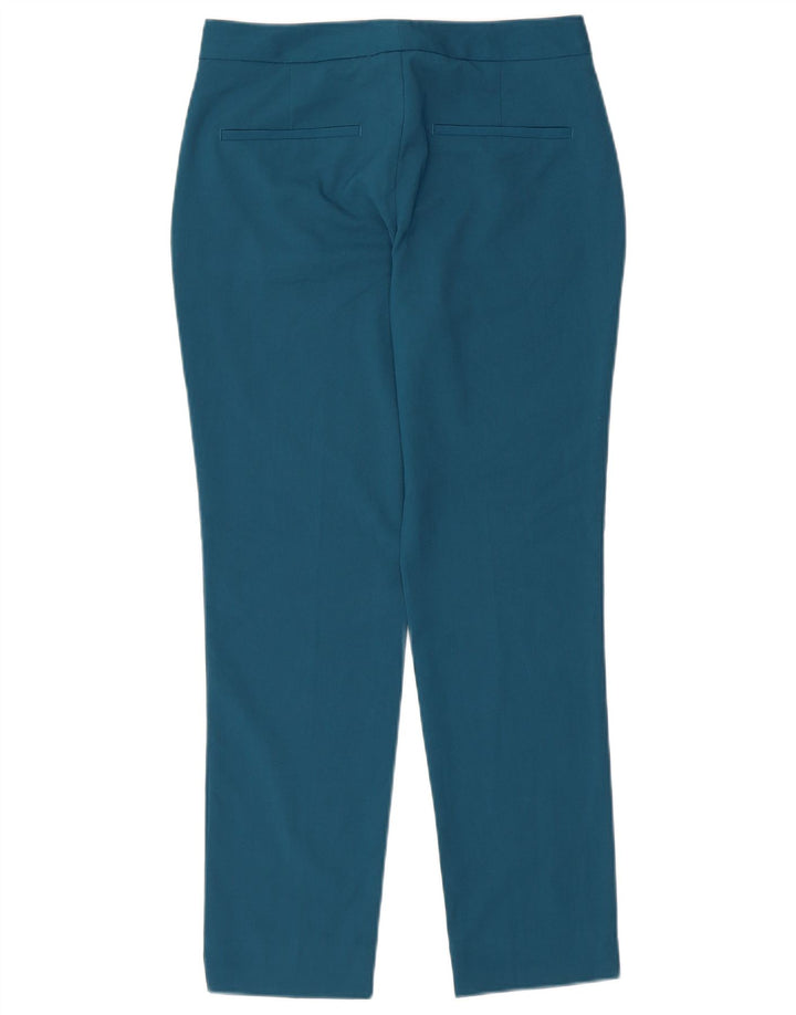 Pantaloni chino slim pentru femei ZARA EU 34 2XS W24 L26 Albastru Poliester
