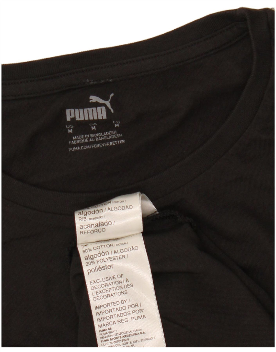 Tricou pentru bărbați Puma Top Medium Black Bumbac