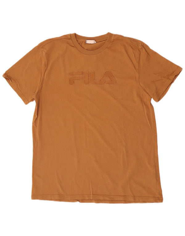 Tricou cu grafică pentru bărbați Fila Top XL Bej Bumbac