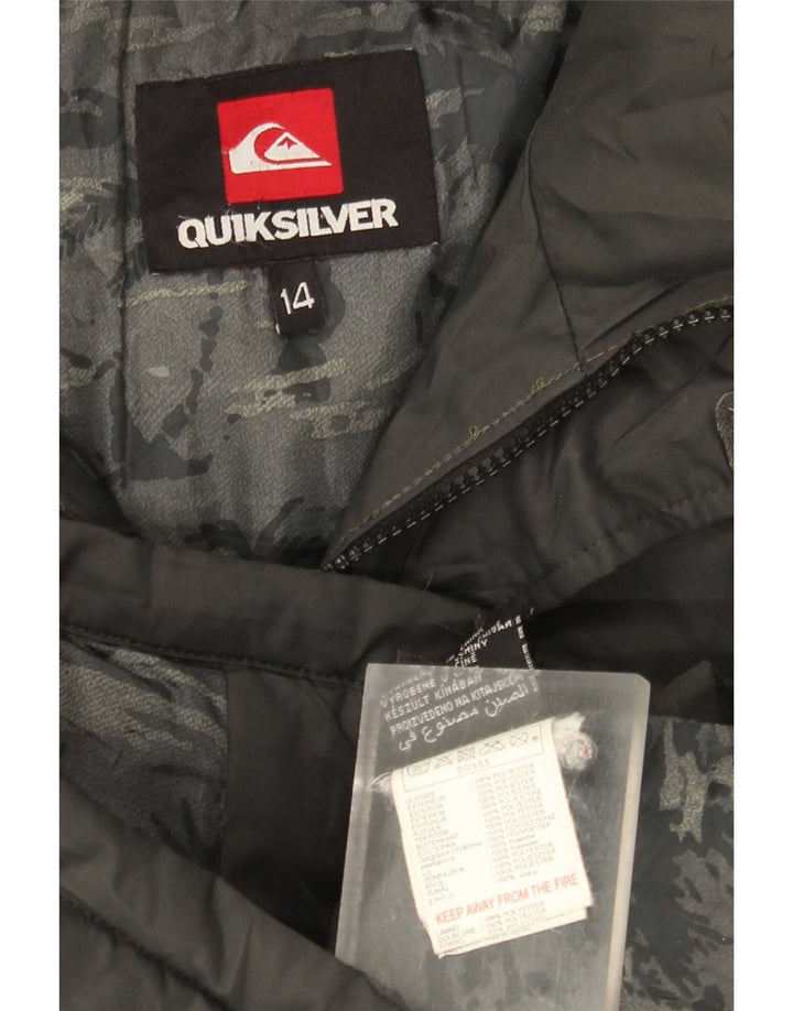 Jachetă căptușită Quiksilver băieți 13-14 ani poliester gri