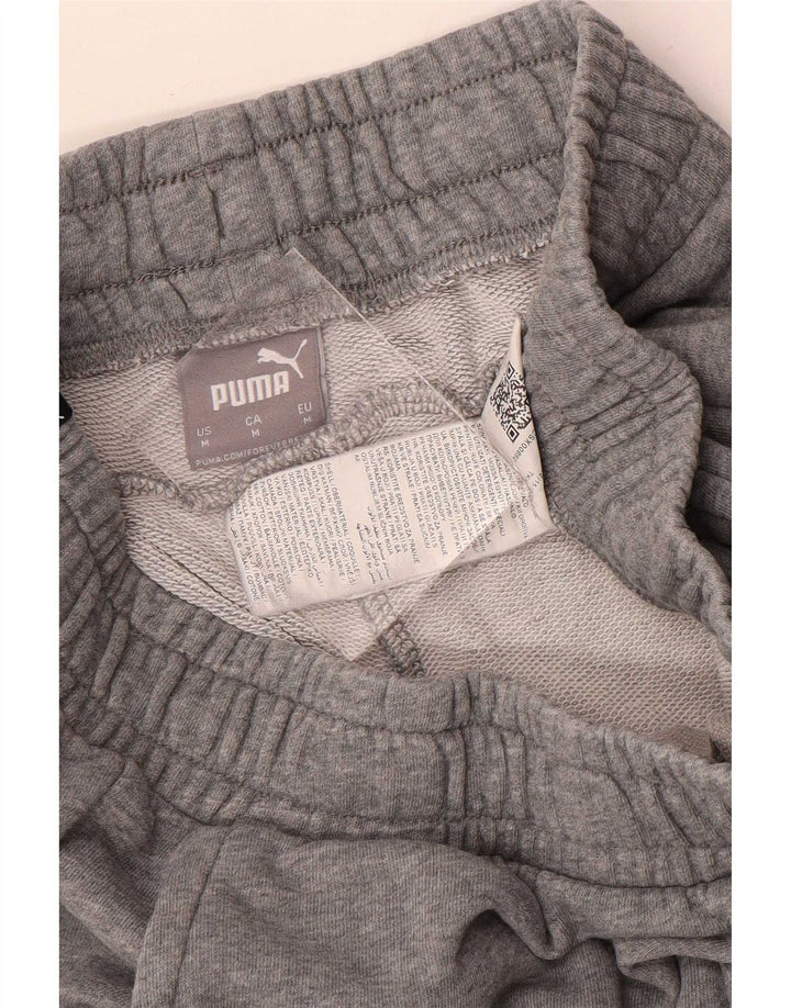 Pantaloni scurți sport Puma pentru bărbați, bumbac cu pete gri medii