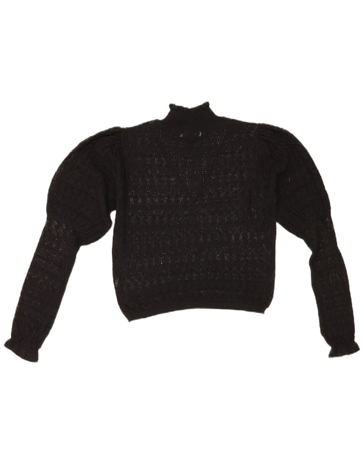 Pulover cu gât țestoasă pentru femei Zara UK 12 Medium Negru