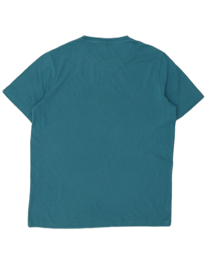 Tricou grafic pentru bărbați Mountain Warehouse Top mare, albastru, bumbac