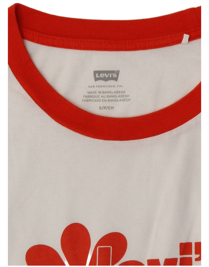 Tricou grafic Levi's pentru femei Top UK 10 Small White