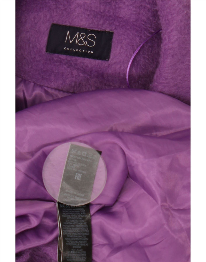Palton pentru femei Marks & Spencer UK 14, mare, violet, poliester