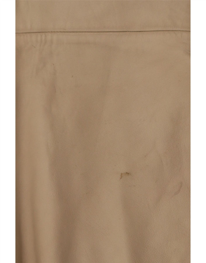 Gilet de damă vintage din piele IT 38 XS bej