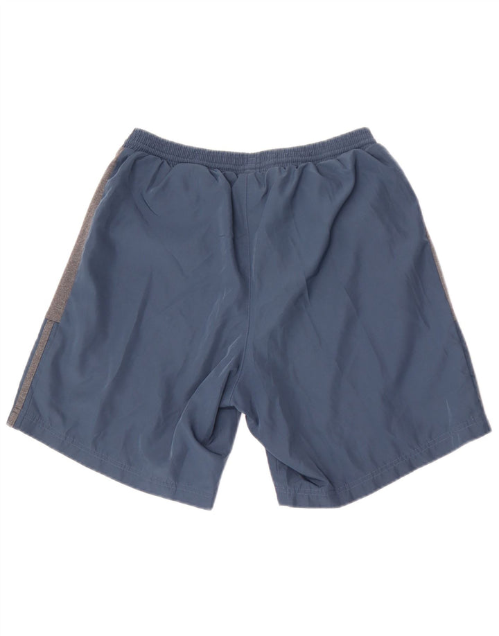 Pantaloni scurți sport pentru bărbați Adidas, albastru mediu, poliester color bloc