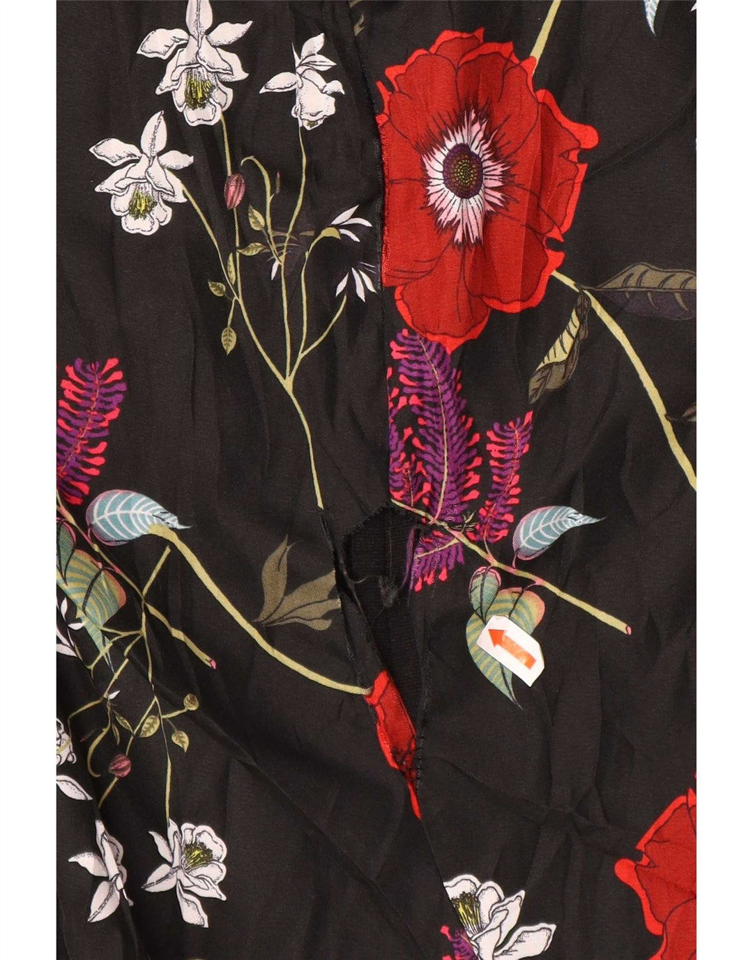 Jachetă pentru femei Desigual cu 1 nasture EU 40 Poliester Floral Negru Mediu