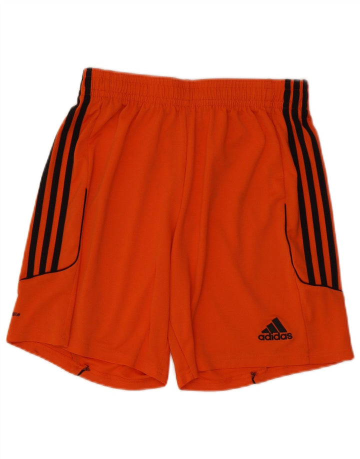 Pantaloni scurți sport Climalite ADIDAS pentru bărbați, poliester portocaliu mare