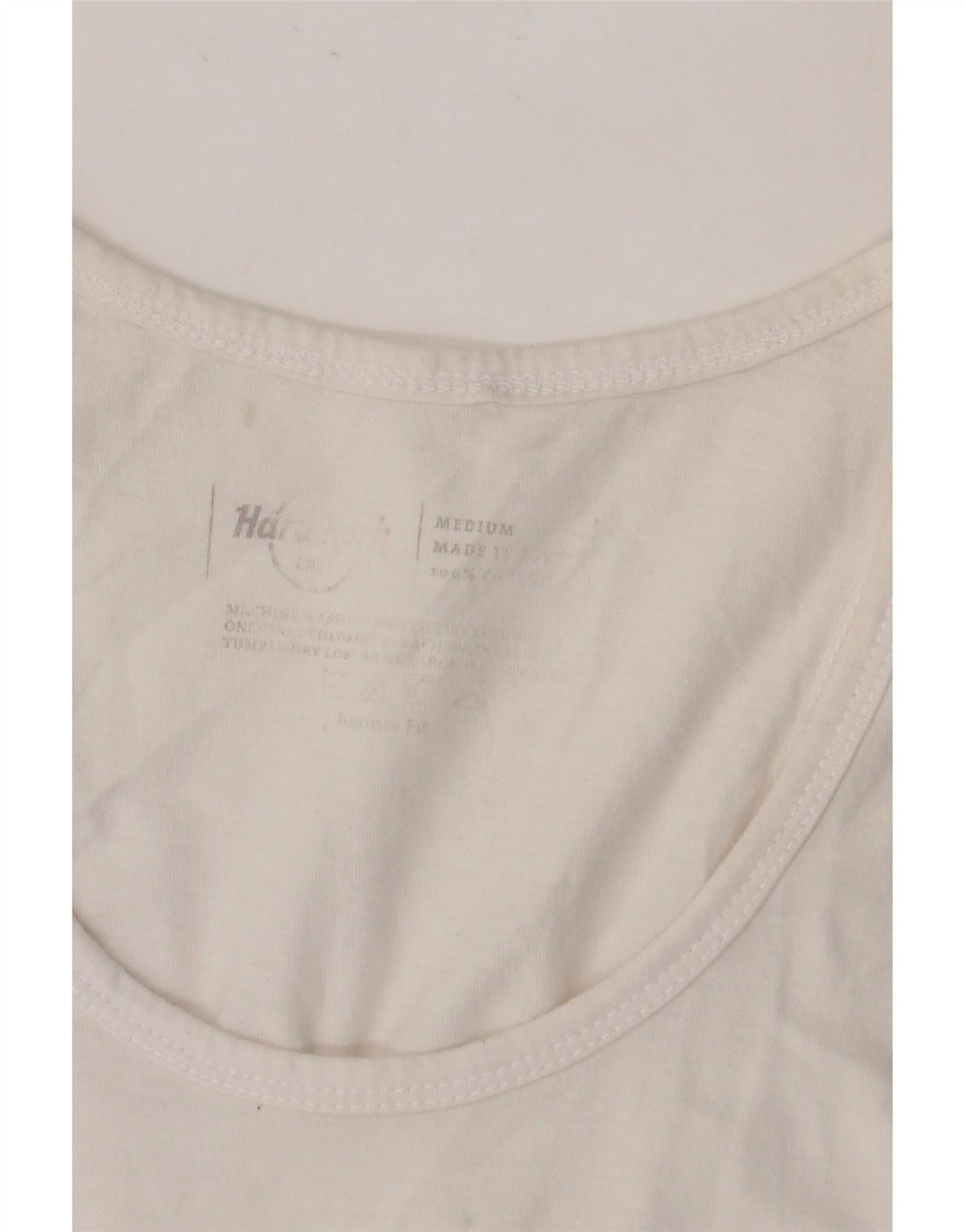 HARD ROCK CAFE pentru femei Istanbul Graphic Vest Vest Top UK 12 Medium White Bumbac