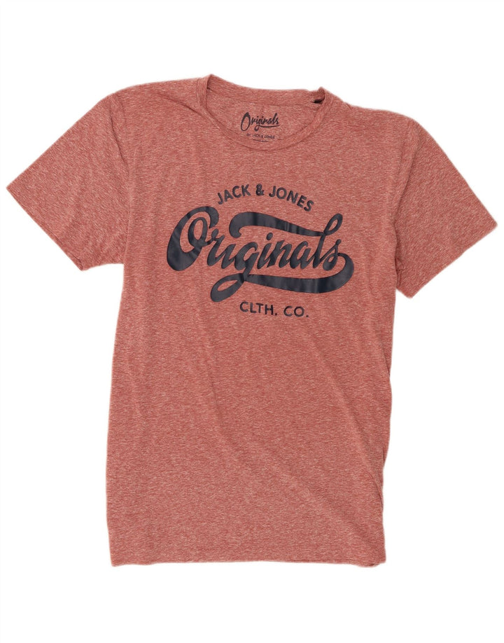 Tricou cu grafic Jack & Jones pentru bărbați Top mare din poliester cu pături maro