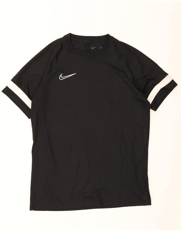 Tricou pentru bărbați Nike Dri Fit Top mare, negru, poliester color bloc