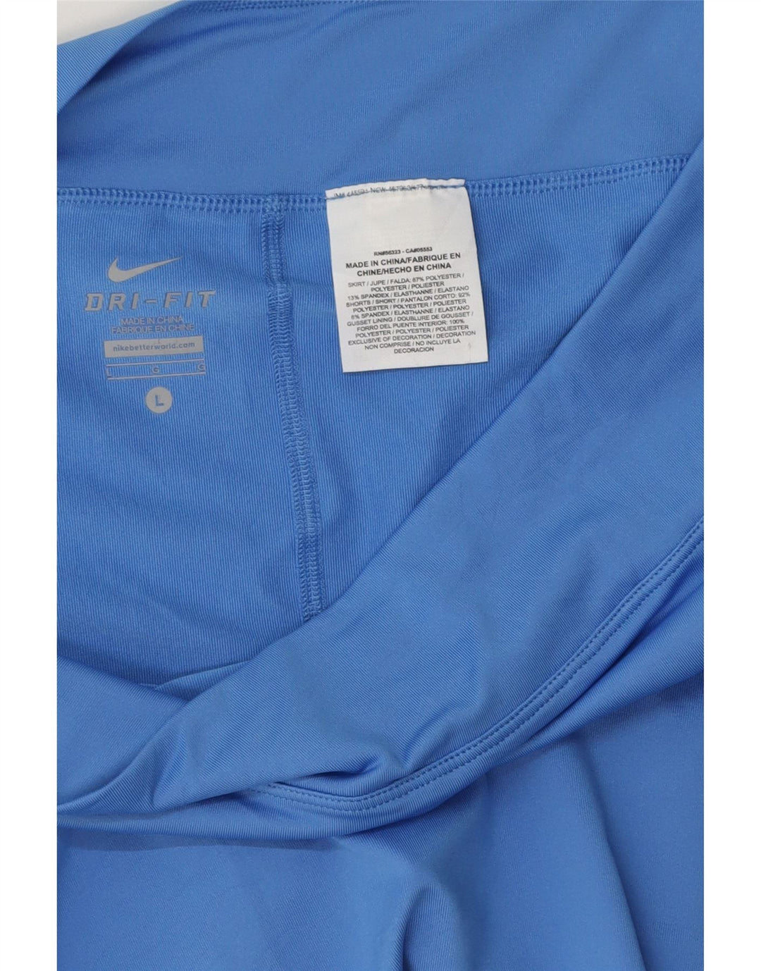 NIKE Womens Dri Fit Skort UK 16 Large  Blue Polyester Vintage Nike and Second-Hand Nike from Messina Hembry 