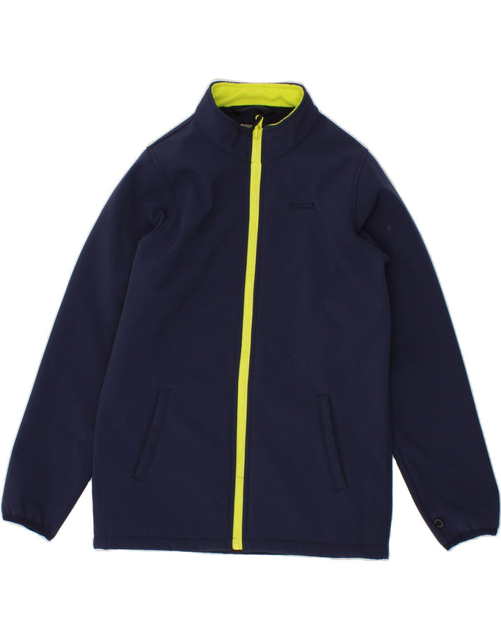 MOUNTAIN WAREHOUSE Boys Tracksuit Top Jacket 12-13 Years Navy Blue Vintage Mountain Warehouse and Second-Hand Mountain Warehouse from Messina Hembry 