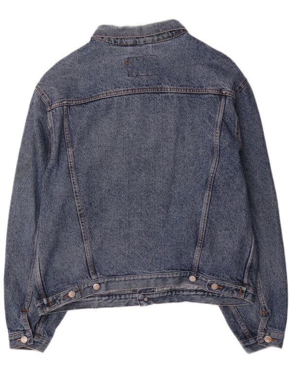 Jachetă de blugi vintage pentru bărbați UK 42 XL, bumbac albastru