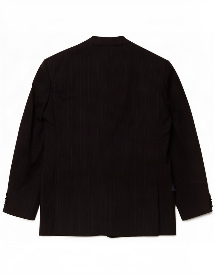 Jachetă pentru bărbați Marks & Spencer, cu 2 nasturi, Marea Britanie 48 2XL Bleumarin cu dungi