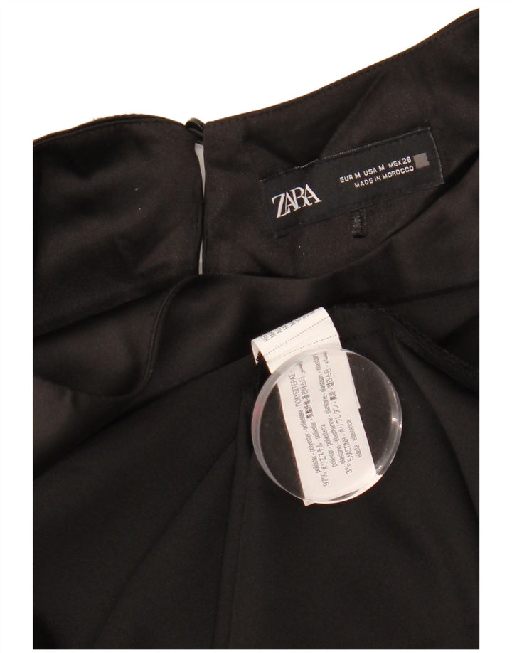 Rochie Maxi pentru Damă Zara UK 12 Medium Negru Poliester