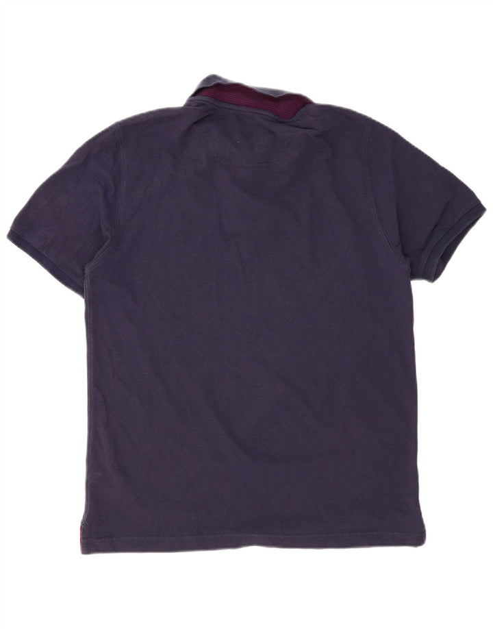 Cămașă polo pentru bărbați JOULES, de culoare clasică, din bumbac albastru bleumarin mediu