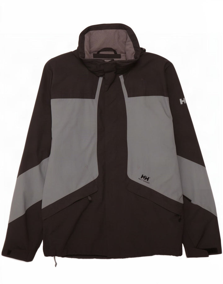 Jachetă de ploaie pentru bărbați Helly Hansen UK 38 Medium Black Colorblock Nylon