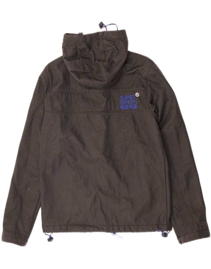 Jachetă de vânt cu glugă The Windtrekker pentru bărbați Superdry UK 38, gri mediu