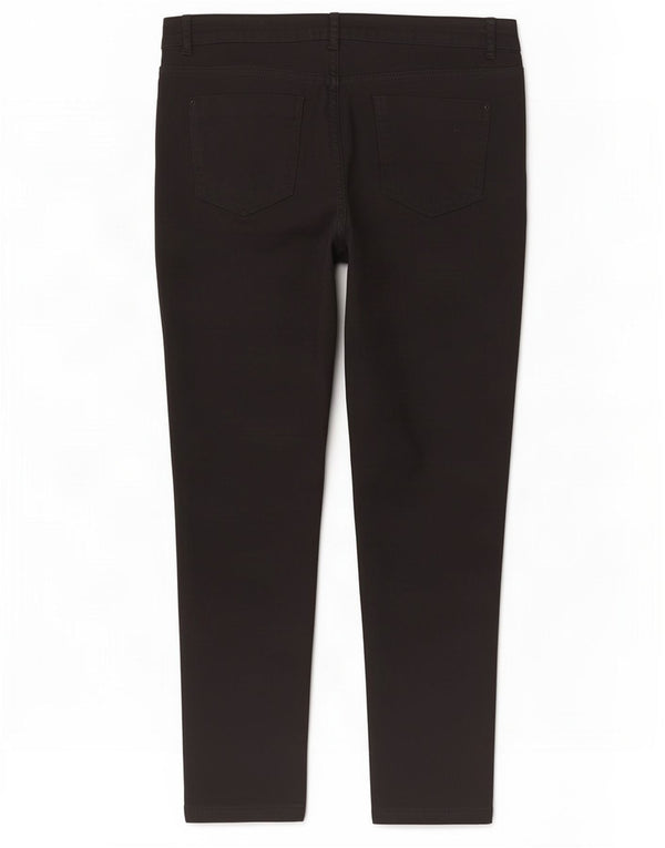 Pantaloni tăiați pentru femei Marks & Spencer UK 14 Large W34 L26 Negru