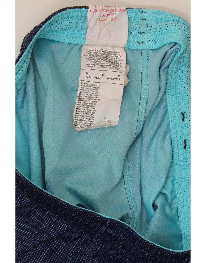 Pantaloni scurți sport Nike pentru băieți 10-11 ani, medii, bleumarin, poliester color bloc