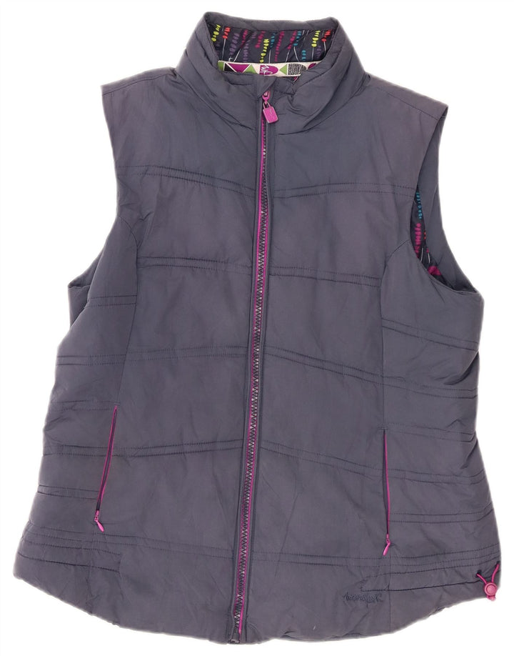Weird Fish Gilet căptușit pentru femei UK 14, mare, poliester bleumarin