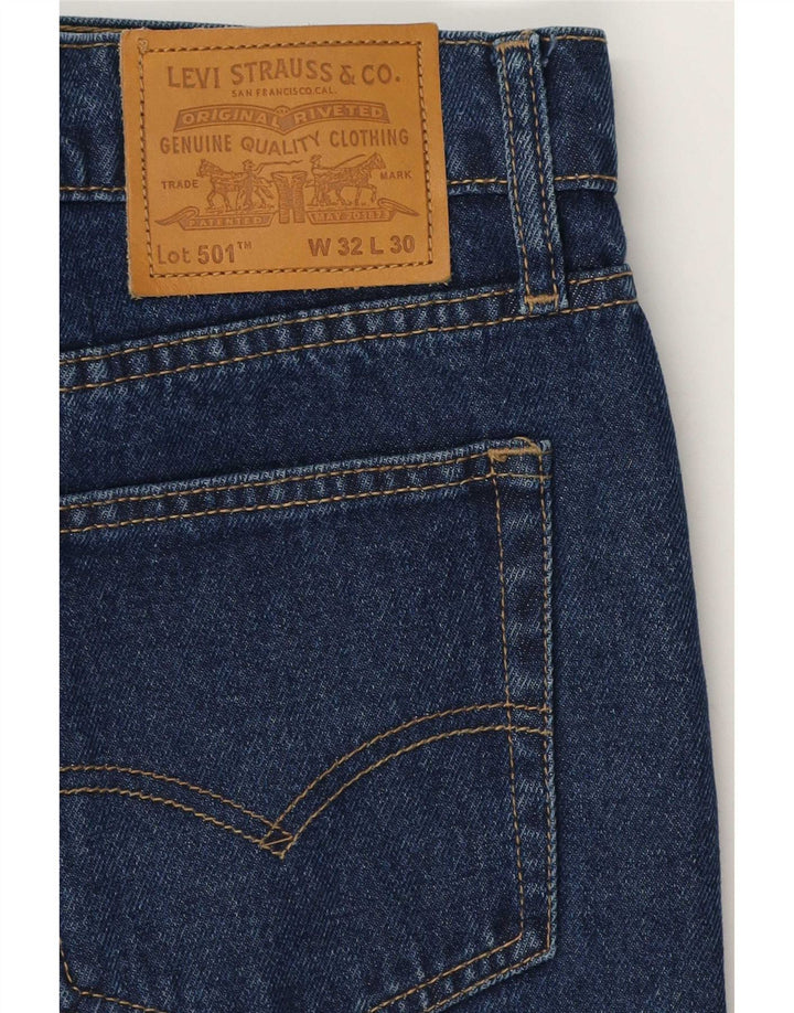 Blugi drepti pentru bărbați Levi's 501 W32 L30 Bumbac albastru