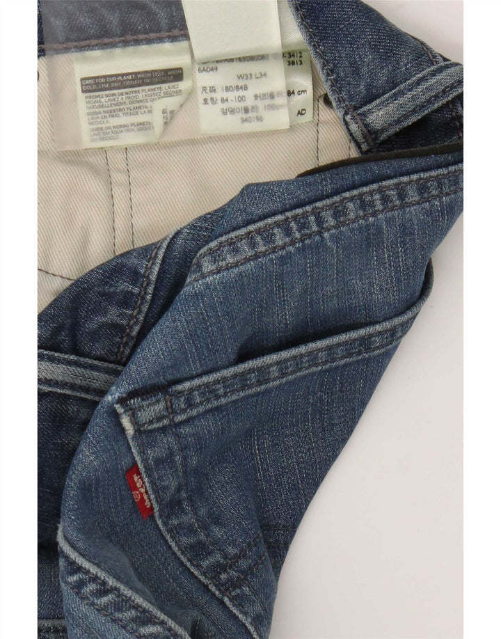 Blugi slim pentru bărbați Levi's W33 L34 Bumbac albastru