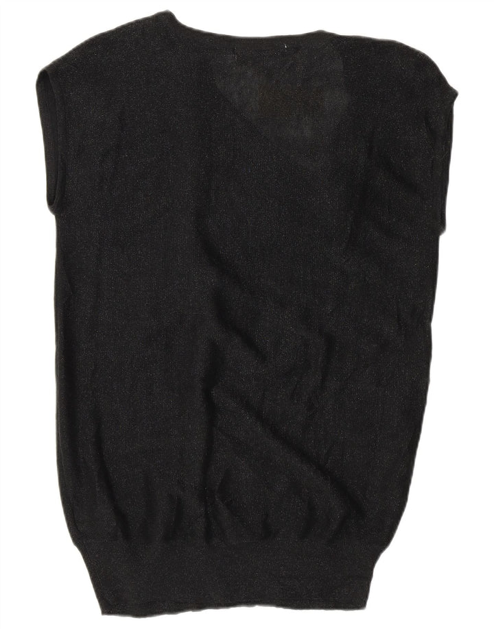 Bluză fără mâneci pentru femei Michael Kors UK 10 mic bumbac negru