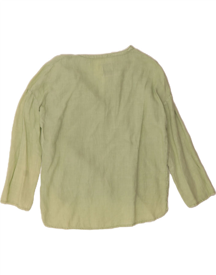 ZARA Womens Oversized Pullover Shirt UK 10 Small Green Vintage Zara and Second-Hand Zara from Messina Hembry 