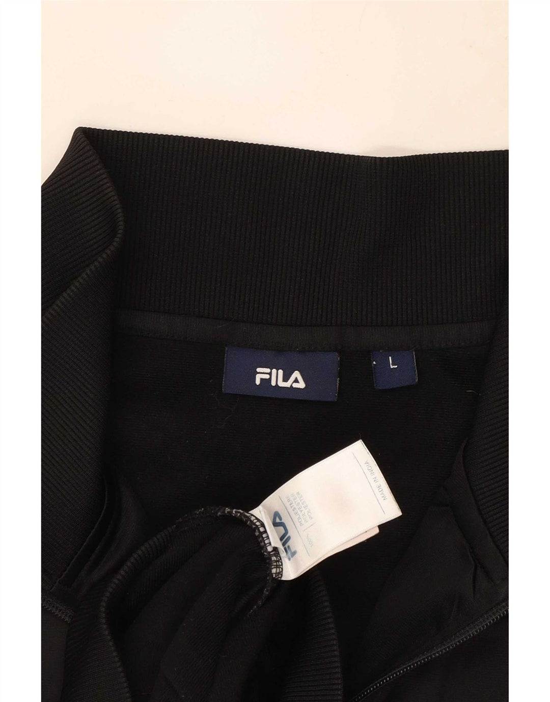 Jachetă de top pentru trening Fila pentru bărbați, mare, negru, poliester color bloc