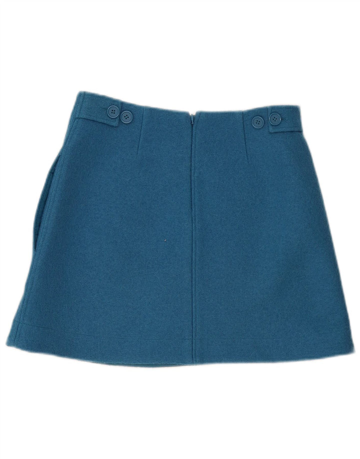Fusta Mini Cos Femei EU 34 XS W30 Lână Albastră