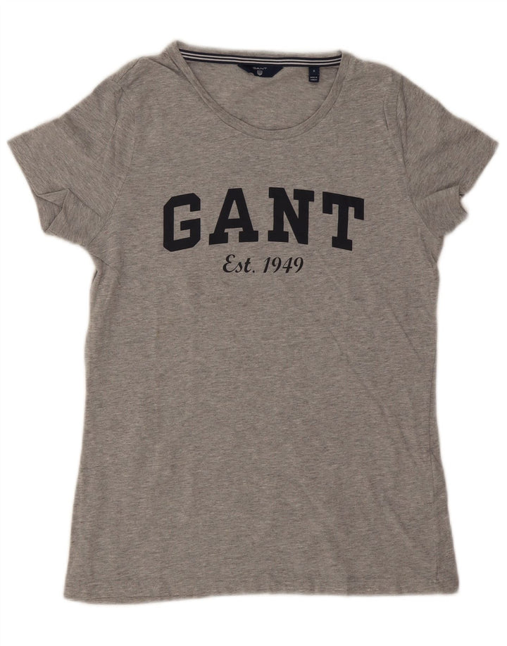Tricou grafic Gant pentru bărbați Top mic, gri, bumbac cu pete