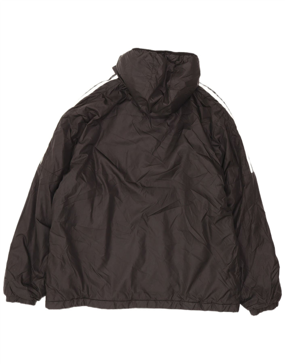 Jachetă căptușită cu glugă pentru bărbați Adidas UK 42 XL poliester negru