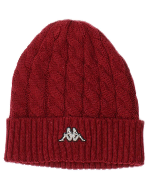 Căciulă pentru bărbați Kappa tricot, mărime, poliacrilic roșu