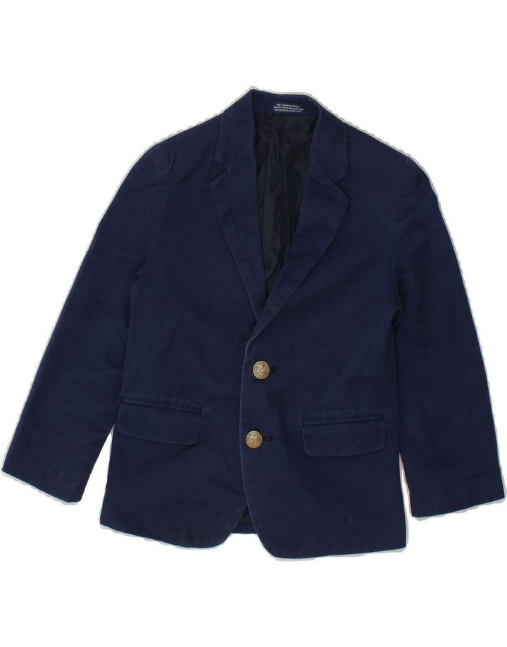 IZOD Boys 2 Button Blazer Jacket 4-5 Years Navy Blue Cotton Vintage Izod and Second-Hand Izod from Messina Hembry 