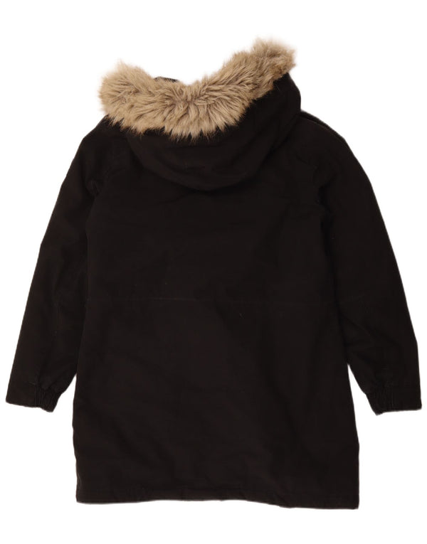Jachetă parka supradimensionată pentru femei Calvin Klein Jeans Sherpa UK 10 Small Black