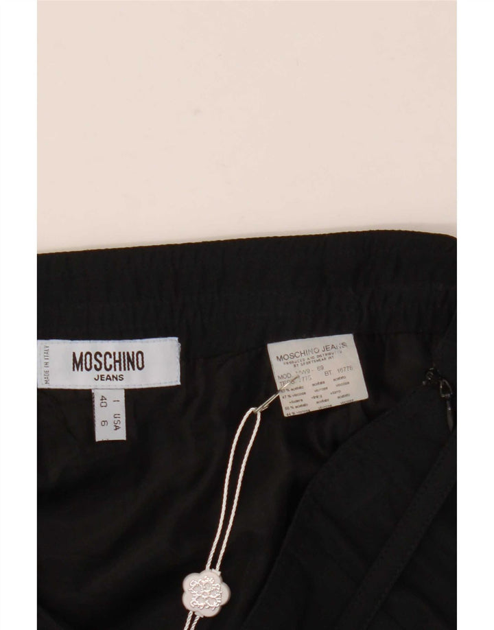 Fusta mini Moschino pentru femei IT 40 Small W27 Acetat negru