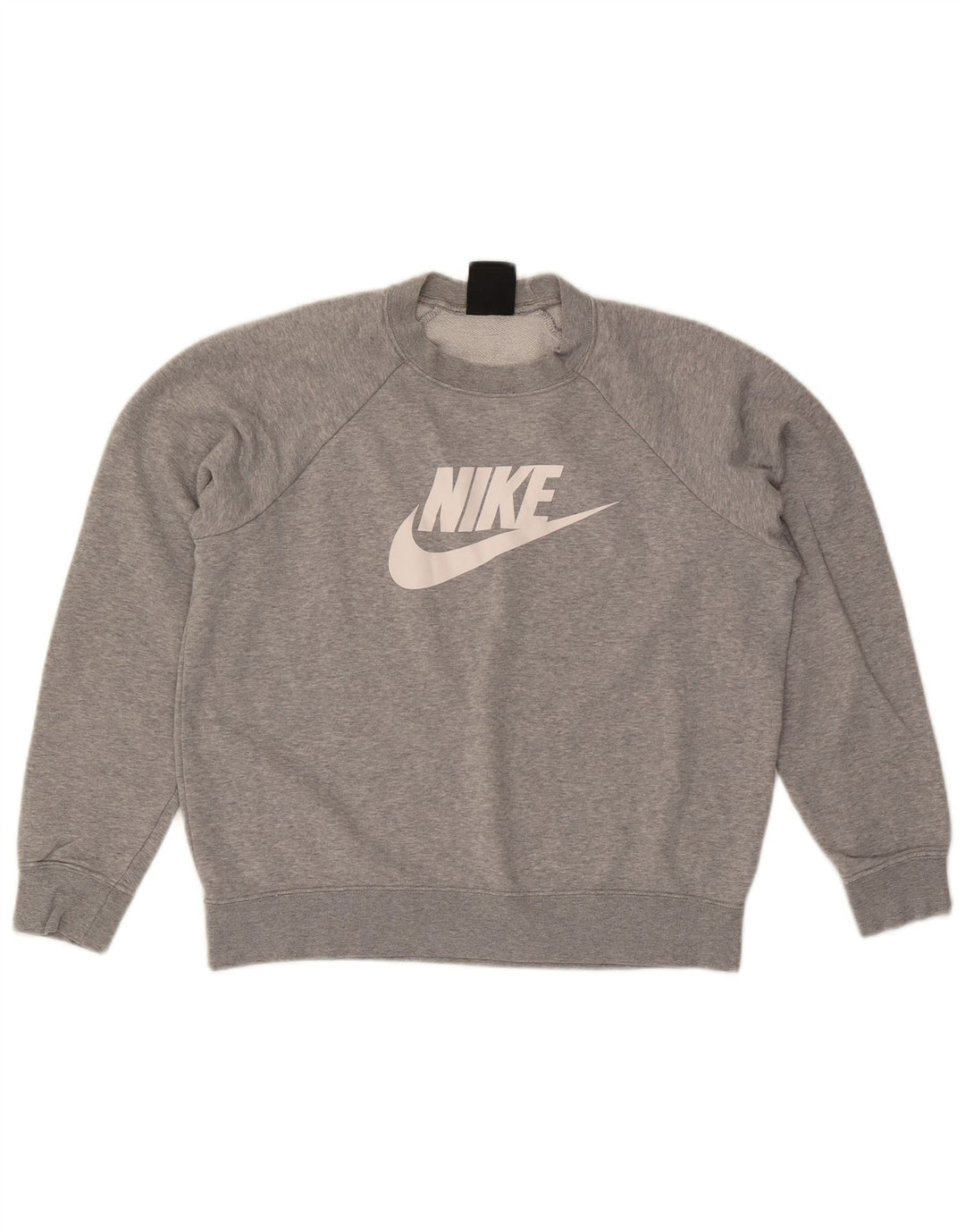 Pulover de hanorac grafic Nike pentru femei UK 14, bumbac gri mediu