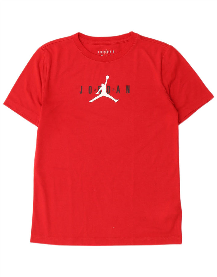 Tricou grafic Jordan pentru băieți Top 12-13 ani Poliester roșu mare