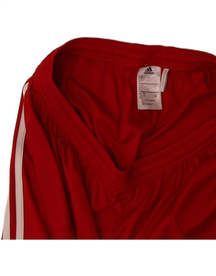 ADIDAS Mens Climalite Sport Shorts Large Red Colourblock Polyester Vintage Adidas and Second-Hand Adidas from Messina Hembry 