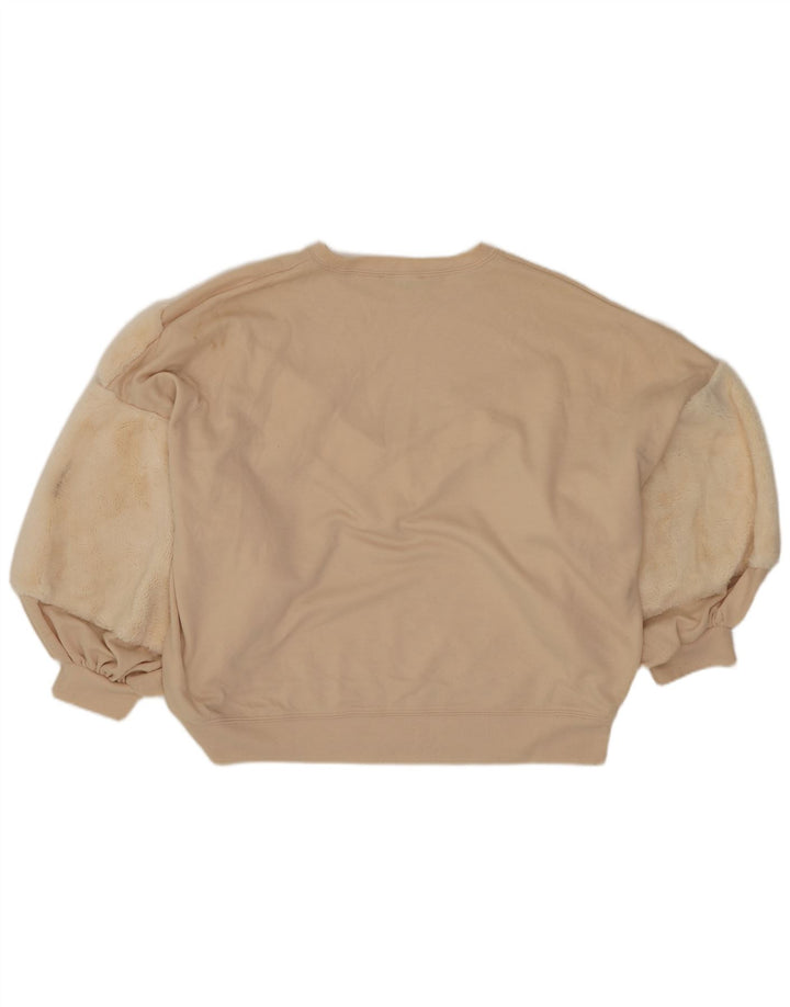 Pulover Oversized Crop pentru Damă Zara UK 10 Small Off White
