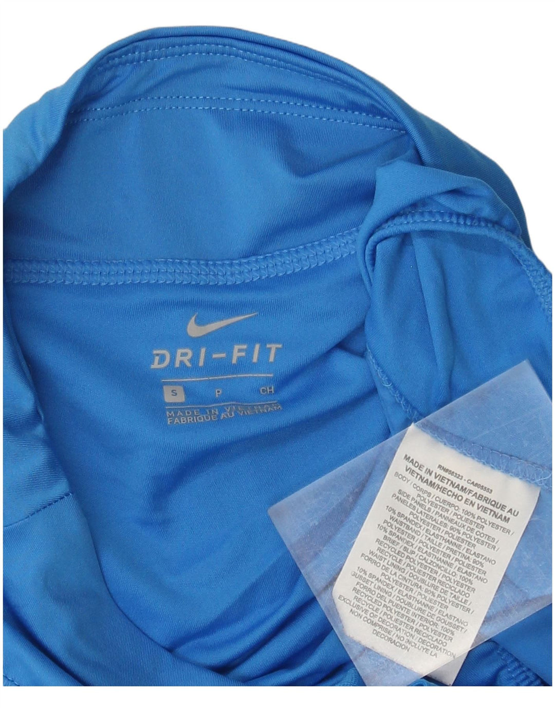 Pantaloni scurti sport NIKE Dri Fit pentru femei UK 10 Small Blue Poliester